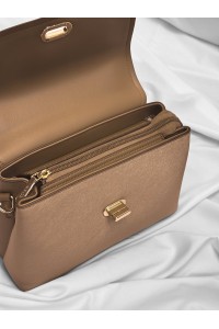 Mala Liora Taupe Estruturada com Alça | Leamor