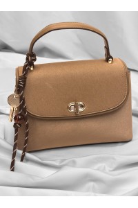 Mala Liora Taupe Estruturada com Alça | Leamor