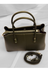 Mala Virelle Verde Caqui com Alça Ajustável | Leamor