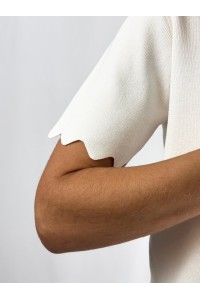 Camisola Amélia Malha Rosa com Botões Coração | Leamor