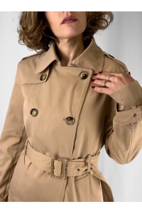 Trench Coat Diana Bege com Cinto | Leamor